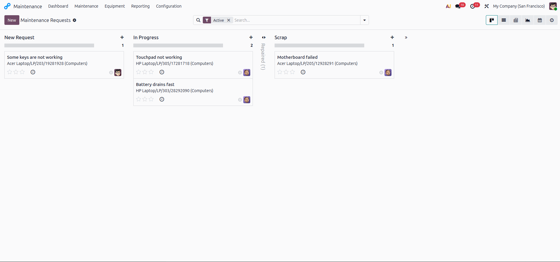 Odoo • Text and Image